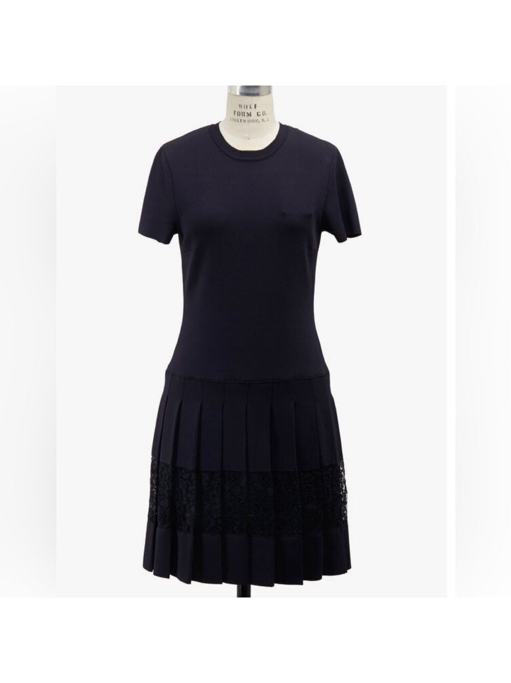 Valentino Navy Blue Knit Dress